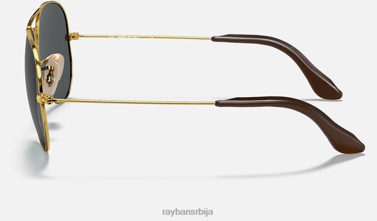 Ray-Ban колекција авијатичара P0HP906 наочаре за сунце полирано златно/плаво/сиво мушкарци