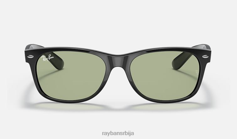 Ray-Ban нова Ваифарер опрана сочива P0HP919 наочаре за сунце полирана црно/зелена мушкарци