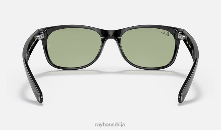Ray-Ban нова Ваифарер опрана сочива P0HP919 наочаре за сунце полирана црно/зелена мушкарци