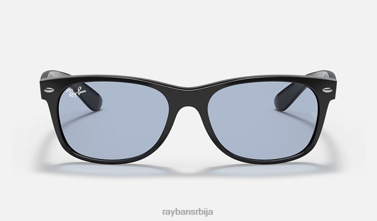 Ray-Ban нова Ваифарер опрана сочива P0HP920 наочаре за сунце полирана црна/плава/сива мушкарци