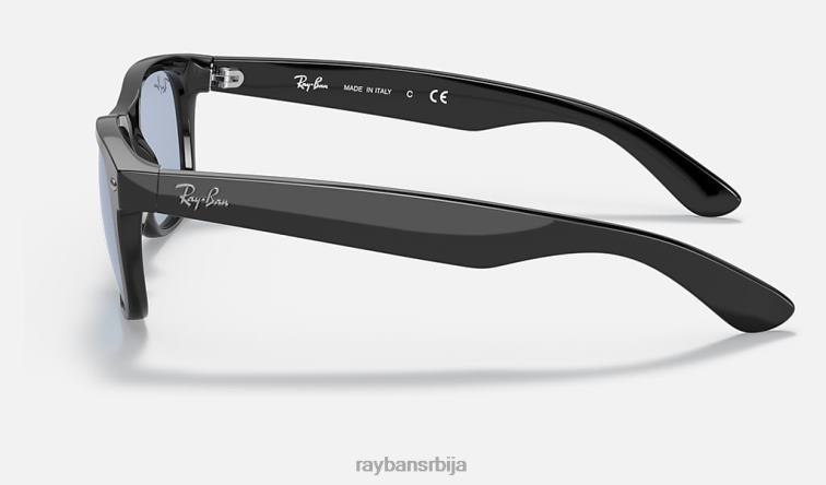 Ray-Ban нова Ваифарер опрана сочива P0HP920 наочаре за сунце полирана црна/плава/сива мушкарци