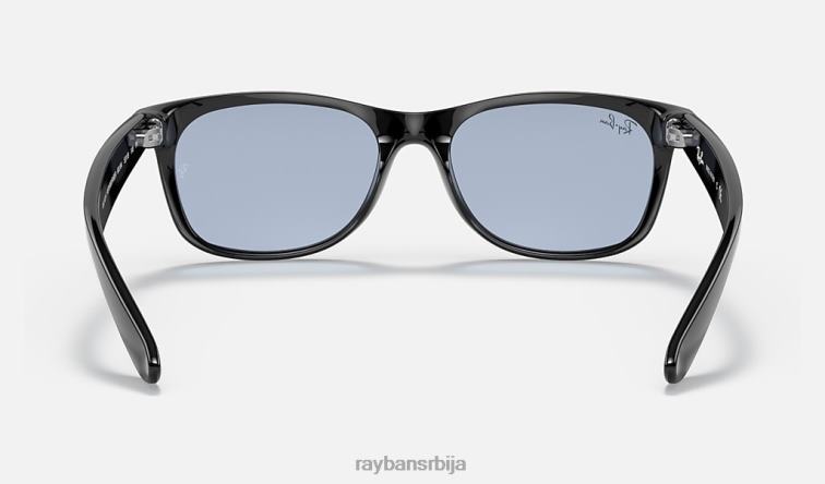 Ray-Ban нова Ваифарер опрана сочива P0HP920 наочаре за сунце полирана црна/плава/сива мушкарци