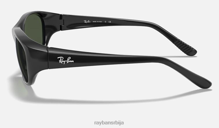 Ray-Ban тата-о ии P0HP935 наочаре за сунце полирана црно/зелена мушкарци