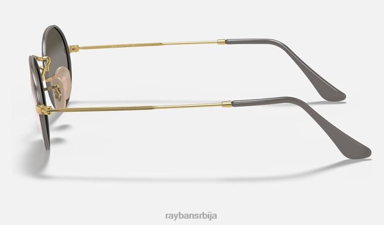 Ray-Ban овални P0HP949 наочаре за сунце мат сива/сива мушкарци