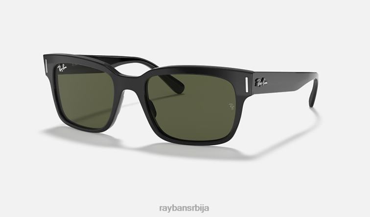 Ray-Ban јеффреи P0HP972 наочаре за сунце полирана црно/зелена мушкарци