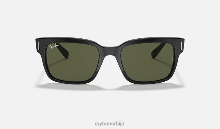 Ray-Ban јеффреи P0HP972 наочаре за сунце полирана црно/зелена мушкарци
