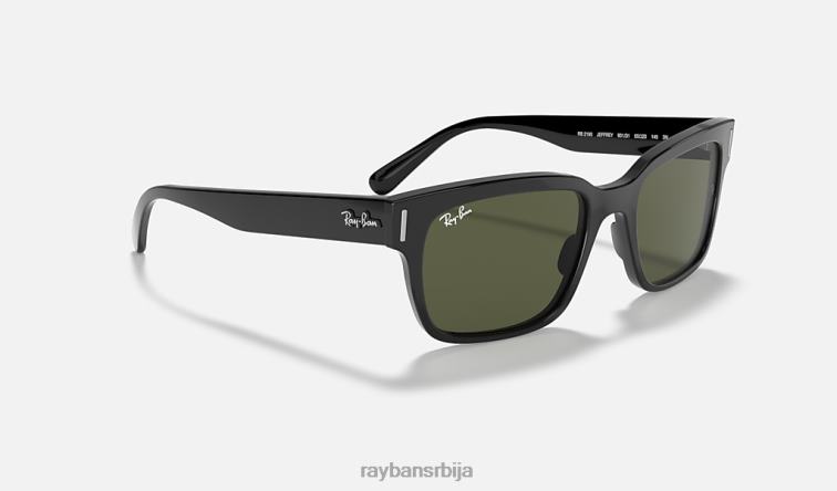 Ray-Ban јеффреи P0HP972 наочаре за сунце полирана црно/зелена мушкарци
