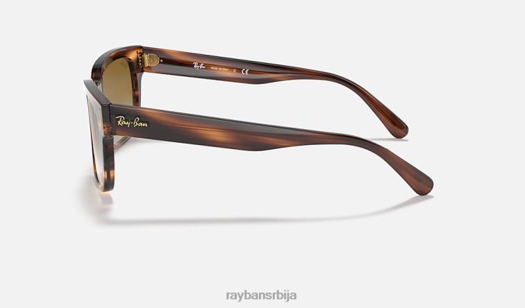 Ray-Ban јеффреи P0HP973 наочаре за сунце углачана пругаста хавана/светло браон мушкарци