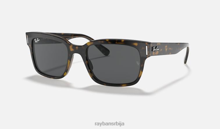 Ray-Ban јеффреи P0HP974 наочаре за сунце углачана хавана на провидној браон/тамно сивој мушкарци
