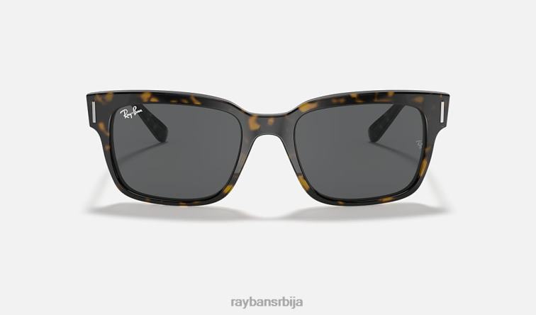 Ray-Ban јеффреи P0HP974 наочаре за сунце углачана хавана на провидној браон/тамно сивој мушкарци
