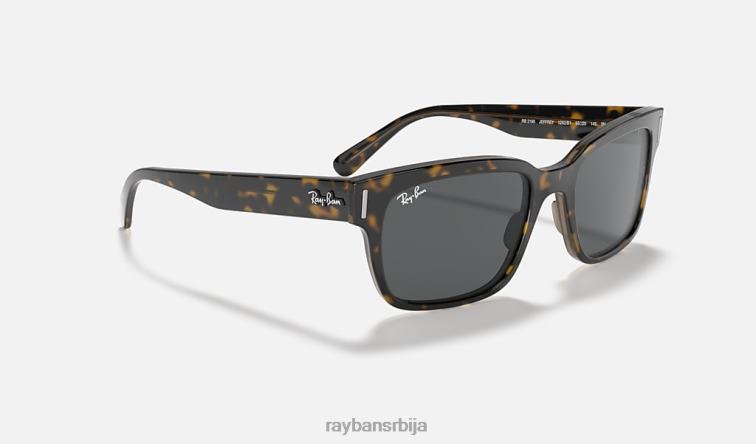 Ray-Ban јеффреи P0HP974 наочаре за сунце углачана хавана на провидној браон/тамно сивој мушкарци