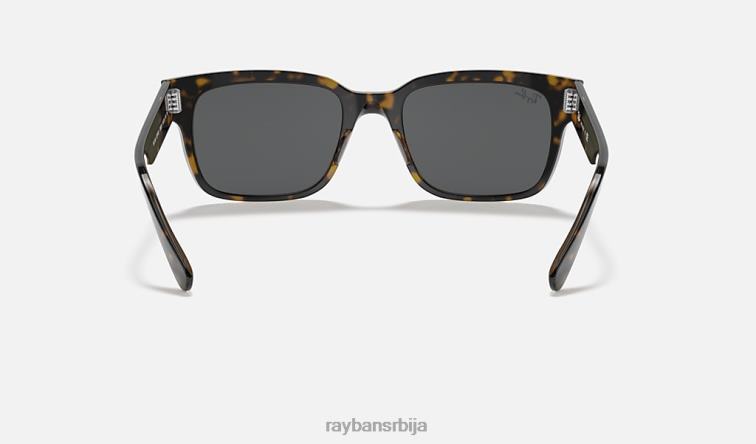 Ray-Ban јеффреи P0HP974 наочаре за сунце углачана хавана на провидној браон/тамно сивој мушкарци