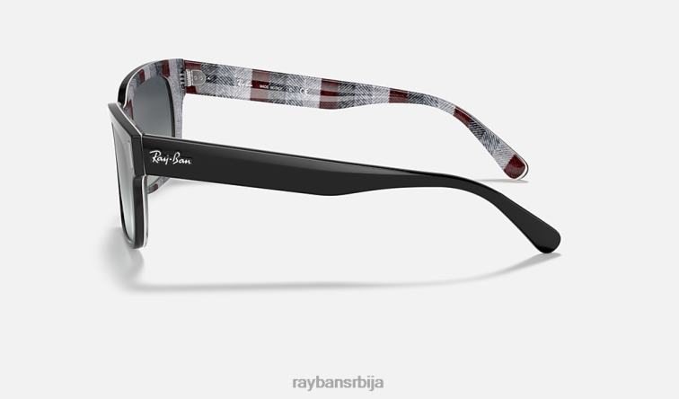 Ray-Ban јеффреи P0HP975 наочаре за сунце полирана црна/светло сива мушкарци