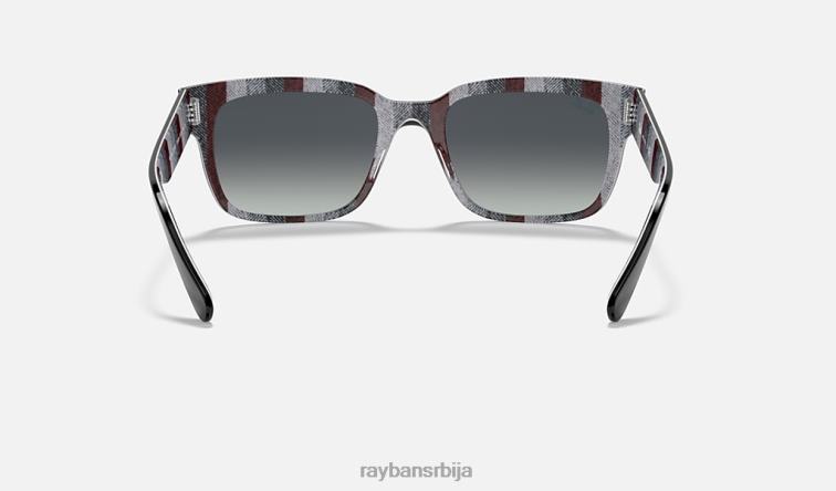 Ray-Ban јеффреи P0HP975 наочаре за сунце полирана црна/светло сива мушкарци