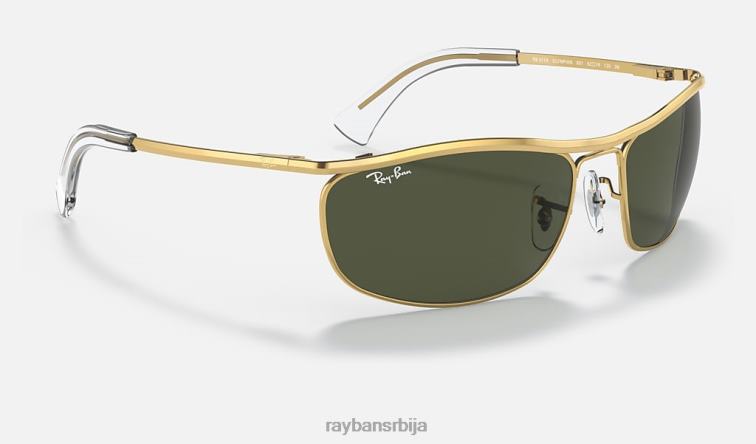 Ray-Ban олимпијац P0HP987 наочаре за сунце полирано златно/зелено мушкарци