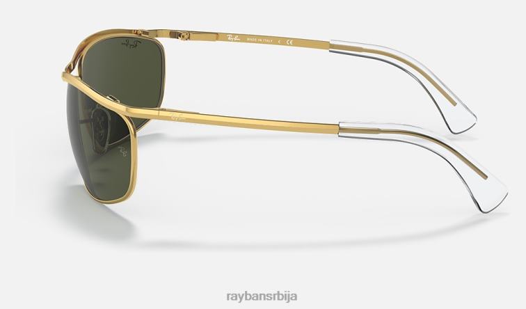 Ray-Ban олимпијац P0HP987 наочаре за сунце полирано златно/зелено мушкарци