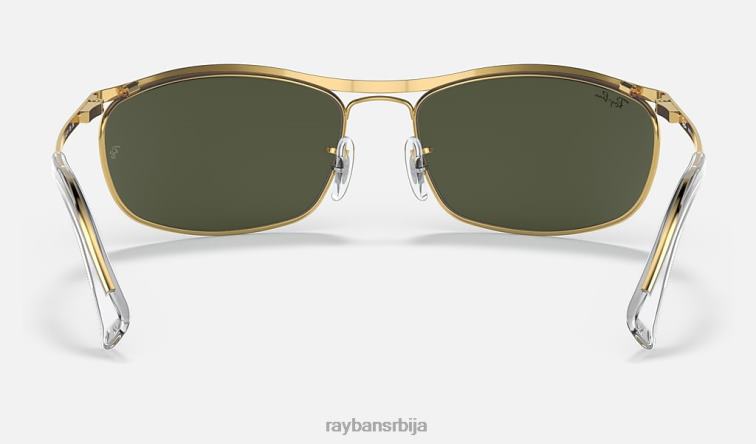 Ray-Ban олимпијац P0HP987 наочаре за сунце полирано златно/зелено мушкарци