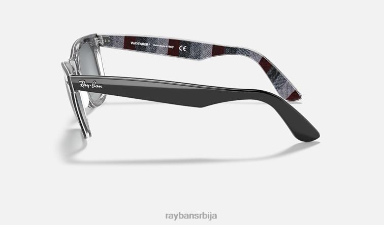 Ray-Ban оригинална мешавина боја Ваифарер P0HP994 наочаре за сунце полирана црна/светло сива мушкарци