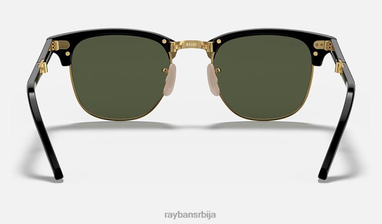 Ray-Ban цлубмастер фолдинг P0HP995 наочаре за сунце полирана црно/зелена мушкарци