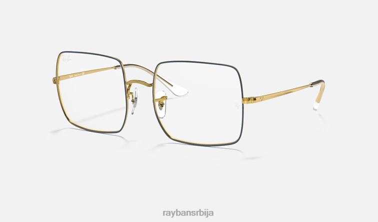 Ray-Ban квадрат 1971 оптика P0HP2577 наочаре углачано плаво Жене