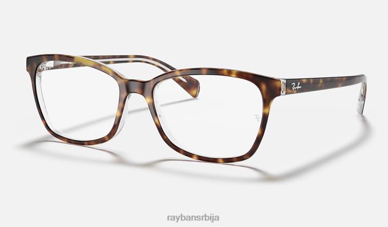 Ray-Ban рб5362 оптицс P0HP2608 наочаре углачана хавана на провидном Жене