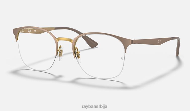 Ray-Ban рб6422 оптицс P0HP2619 наочаре мат беж на злату Жене