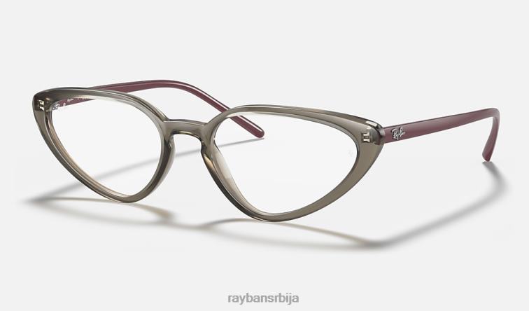 Ray-Ban рб7188 оптицс P0HP2634 наочаре углачана провидно сива Жене