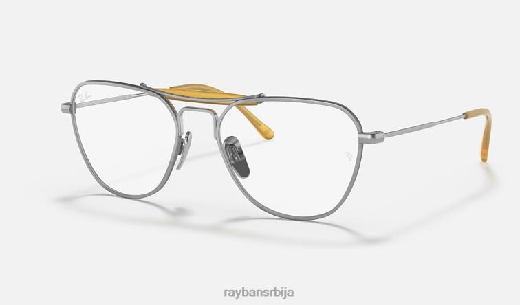 Ray-Ban рб8064 титанијумска оптика P0HP2625 наочаре углачано сребро Жене