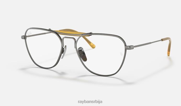 Ray-Ban рб8064 титанијумска оптика P0HP2627 наочаре мат сива Жене