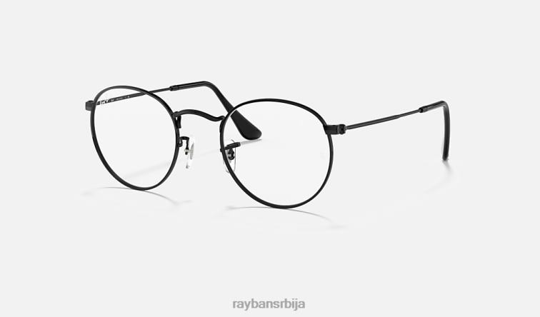 Ray-Ban округла метална оптика P0HP2536 наочаре мат црна Жене