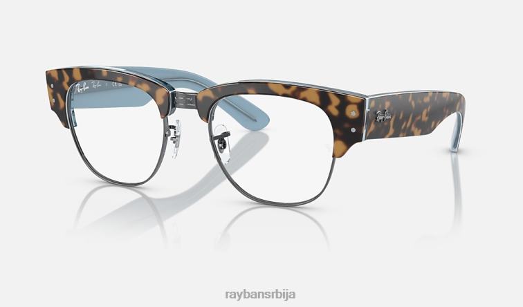 Ray-Ban мега цлубмастер оптика P0HP2546 наочаре углачана хавана на плавом на гунметал Жене