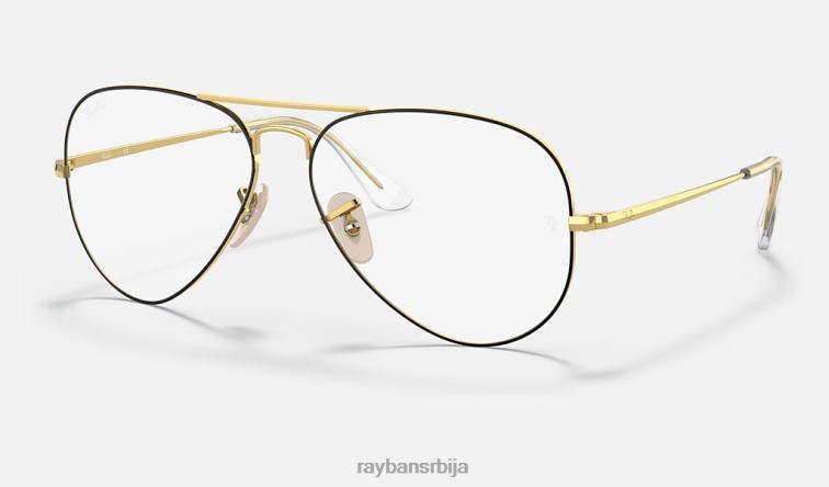 Ray-Ban авијатичарска оптика P0HP2563 наочаре мат злато Жене