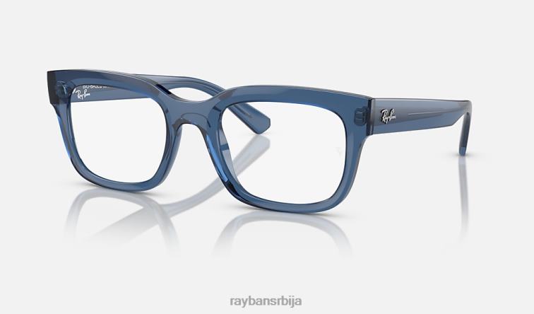 Ray-Ban чад оптика био-базирана P0HP2572 наочаре углачана провидна тамноплава Жене