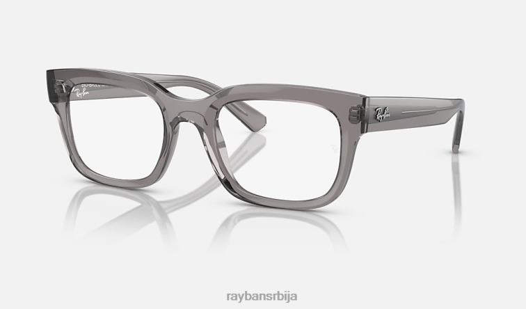Ray-Ban чад оптика био-базирана P0HP2574 наочаре углачана провидно сива Жене