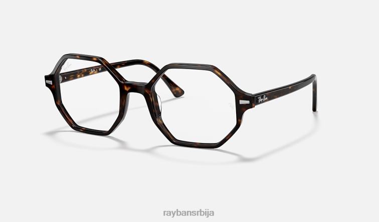 Ray-Ban бритт оптицс P0HP2598 наочаре углађена хавана Жене