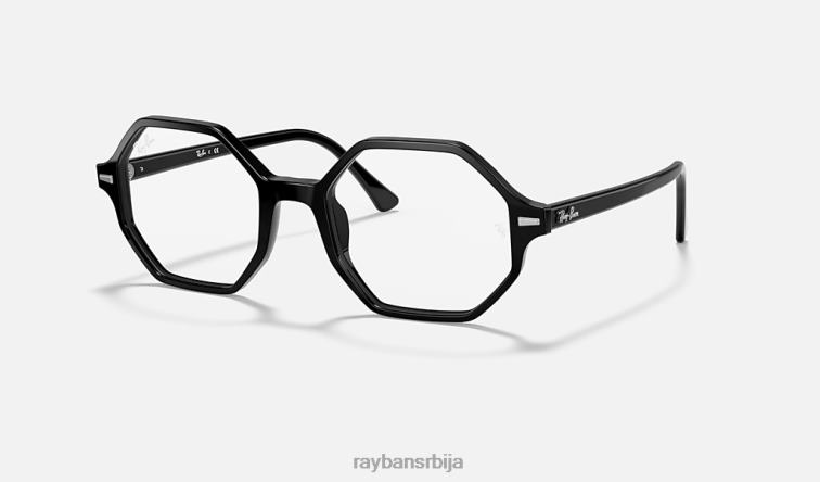 Ray-Ban бритт оптицс P0HP2601 наочаре углачана црна Жене