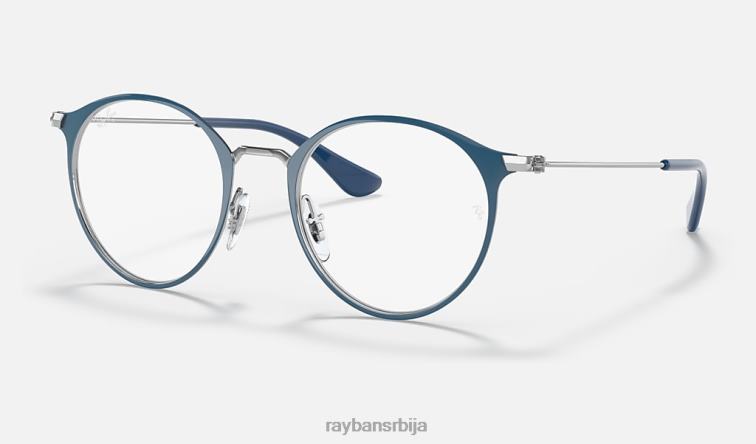 Ray-Ban рб1053 оптицс P0HP2749 наочаре углачано плаво на сребру клинци
