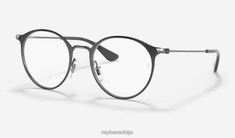 Ray-Ban рб1053 оптицс P0HP2750 наочаре углачано сиво на металу клинци