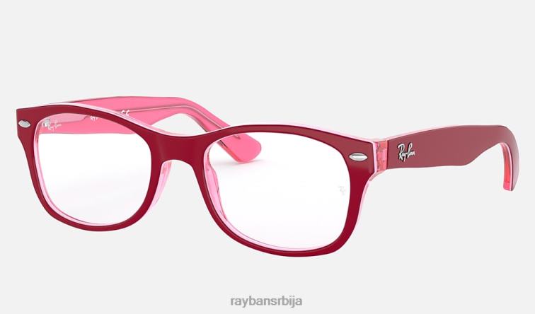 Ray-Ban рб1528 оптицс P0HP2680 наочаре углачан бордо на розе клинци