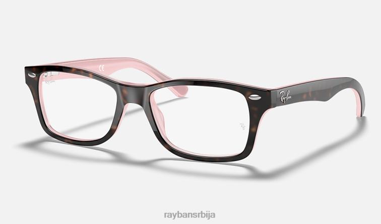 Ray-Ban рб1531 оптицс P0HP2688 наочаре углачана хавана на розе клинци