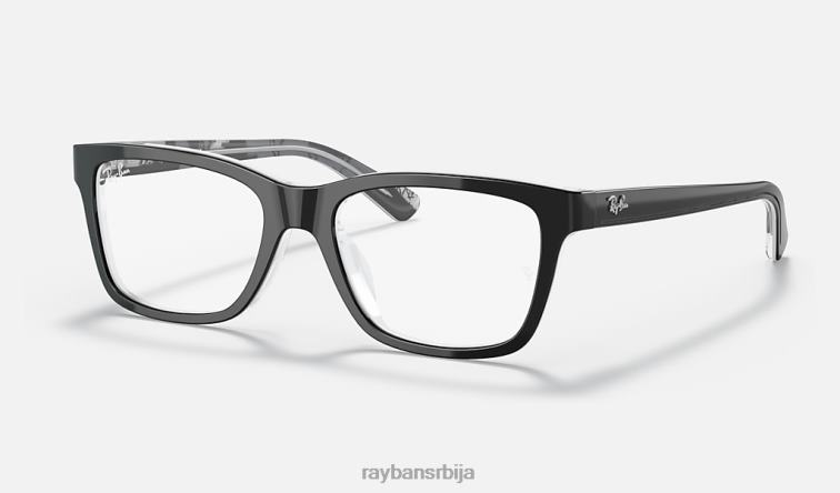 Ray-Ban рб1536 оптицс P0HP2715 наочаре углачано црно на сиво клинци