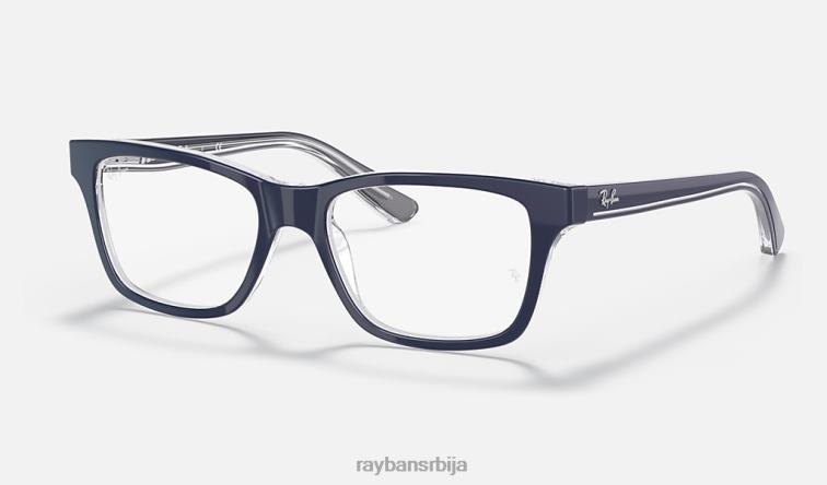 Ray-Ban рб1536 оптицс P0HP2718 наочаре углачано плаво на провидном клинци