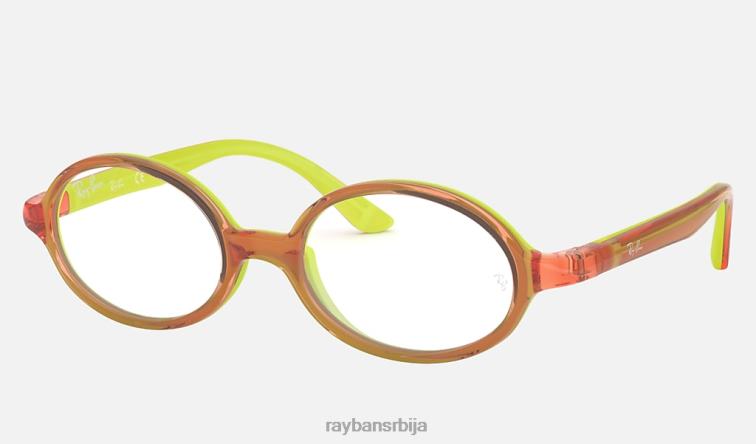 Ray-Ban рб1545 оптицс P0HP2793 наочаре углачано наранџасто на жуто клинци