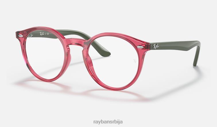 Ray-Ban рб1594 оптицс P0HP2657 наочаре углачана провидна црвена клинци