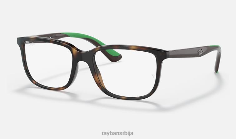 Ray-Ban рб1605 оптицс P0HP2838 наочаре углађена хавана клинци