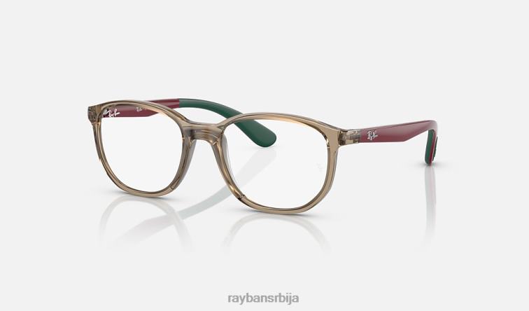 Ray-Ban рб1619 оптицс P0HP2807 наочаре углачано провидно браон на зеленом клинци