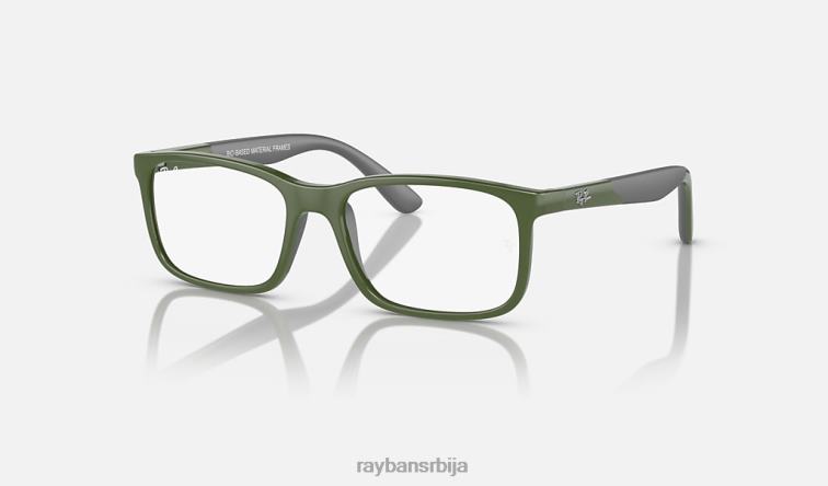 Ray-Ban рб1621 оптика на биолошкој бази P0HP2666 наочаре углачано зелено на сиво клинци