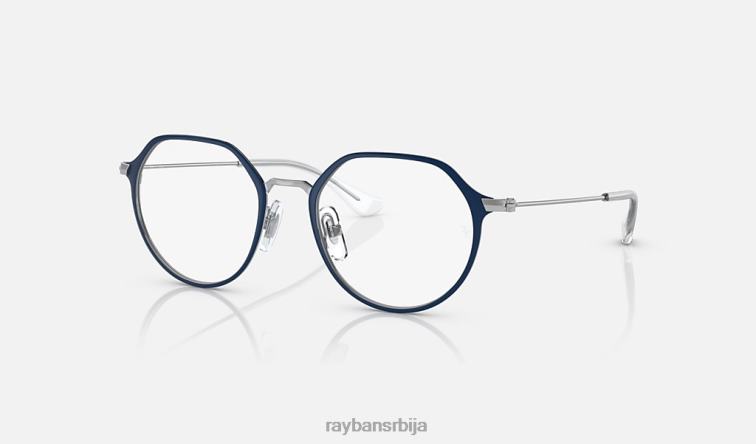 Ray-Ban јацк оптицс P0HP2686 наочаре углачано плаво на сребру клинци