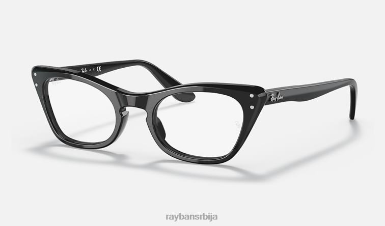 Ray-Ban мисс Бурбанк оптицс P0HP2704 наочаре углачана црна клинци