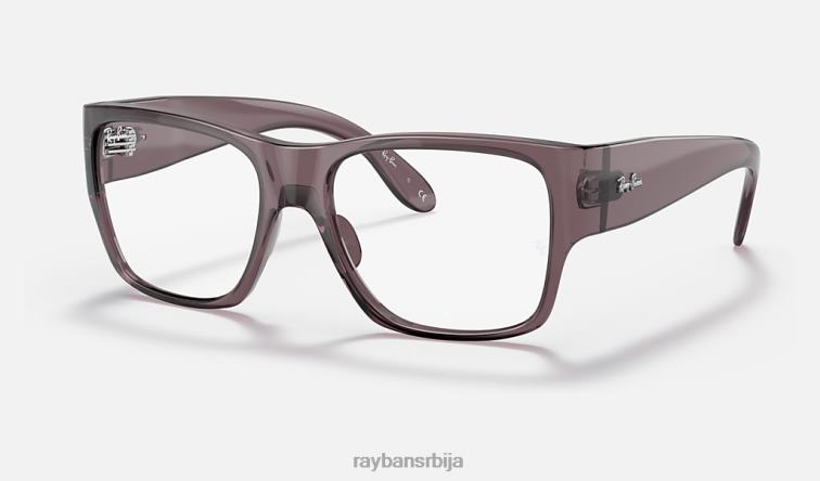 Ray-Ban номадска оптика P0HP2742 наочаре углачан провидан тамнобраон клинци